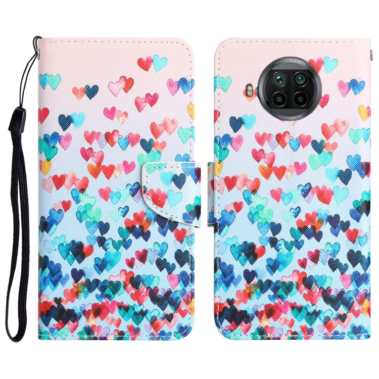 Custodia per telefono in pelle con disegno colorato, For Xiaomi Mi 10T Lite 5G