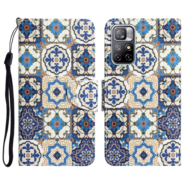 Custodia per telefono in pelle con disegno colorato, For Xiaomi Redmi Note 11 5G