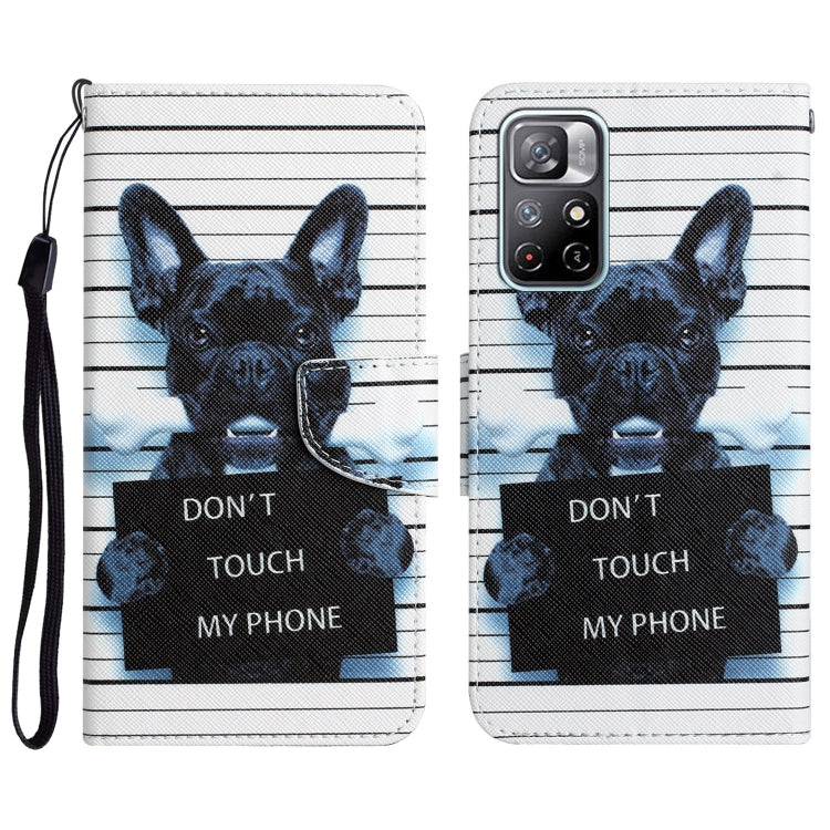 Custodia per telefono in pelle con disegno colorato, For Xiaomi Redmi Note 11 5G