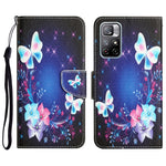 Custodia per telefono in pelle con disegno colorato, For Xiaomi Redmi Note 11 5G