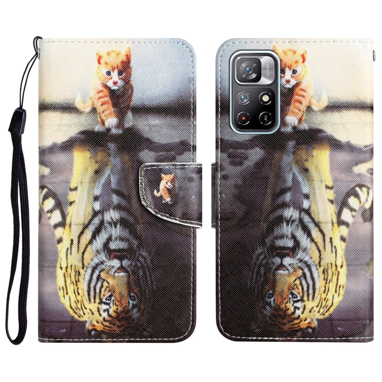Custodia per telefono in pelle con disegno colorato, For Xiaomi Redmi Note 11 5G