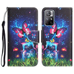 Custodia per telefono in pelle con disegno colorato, For Xiaomi Redmi Note 11 5G