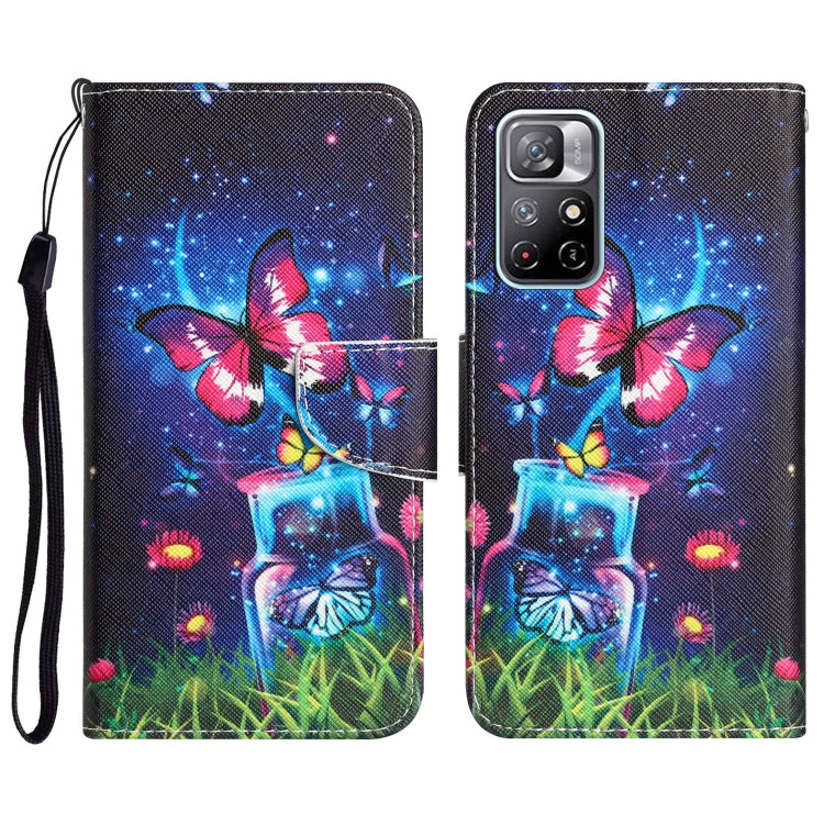 Custodia per telefono in pelle con disegno colorato, For Xiaomi Redmi Note 11 5G