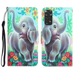 Custodia per telefono in pelle con disegno colorato, For Xiaomi Redmi Note 11 Global