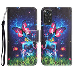 Custodia per telefono in pelle con disegno colorato, For Xiaomi Redmi Note 11 Global