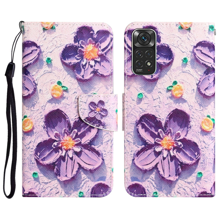 Custodia per telefono in pelle con disegno colorato, For Xiaomi Redmi Note 11 Global