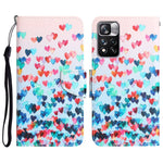 Custodia per telefono in pelle con disegno colorato, For Xiaomi Redmi Note 11 Pro 5G