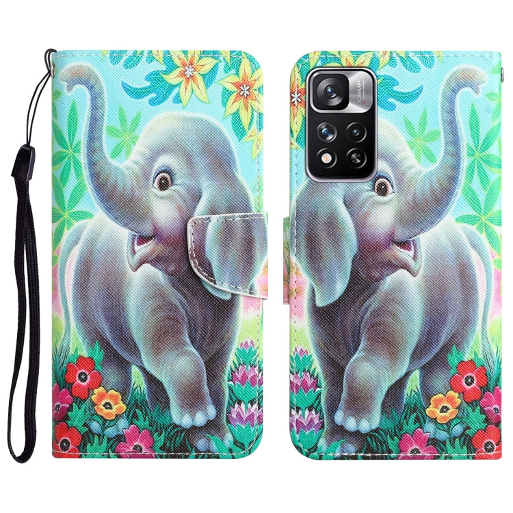 Custodia per telefono in pelle con disegno colorato, For Xiaomi Redmi Note 11 Pro 5G