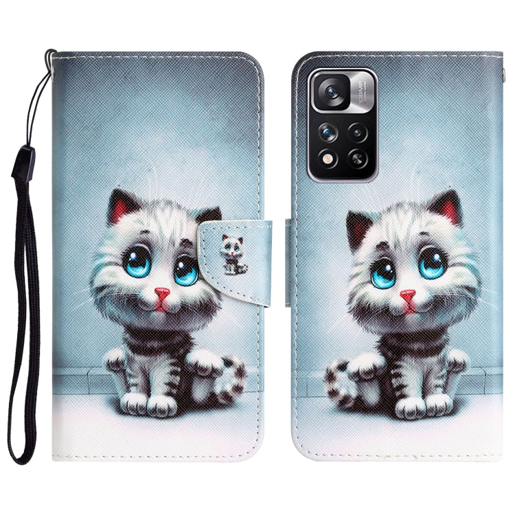 Custodia per telefono in pelle con disegno colorato, For Xiaomi Redmi Note 11 Pro 5G