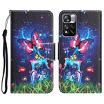 Custodia per telefono in pelle con disegno colorato, For Xiaomi Redmi Note 11 Pro 5G