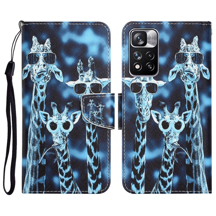 Custodia per telefono in pelle con disegno colorato, For Xiaomi Redmi Note 11 Pro 5G