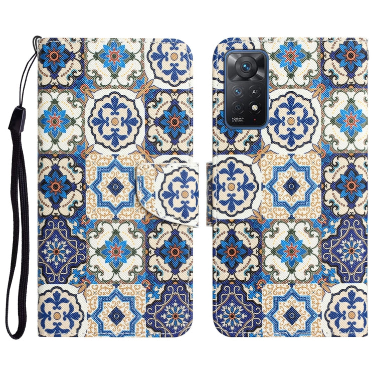 Custodia per telefono in pelle con disegno colorato, For Xiaomi Redmi Note 11 Pro Global