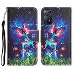 Custodia per telefono in pelle con disegno colorato, For Xiaomi Redmi Note 11 Pro Global