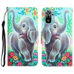 Custodia per telefono in pelle con disegno colorato, For Xiaomi Redmi Note 10 4G