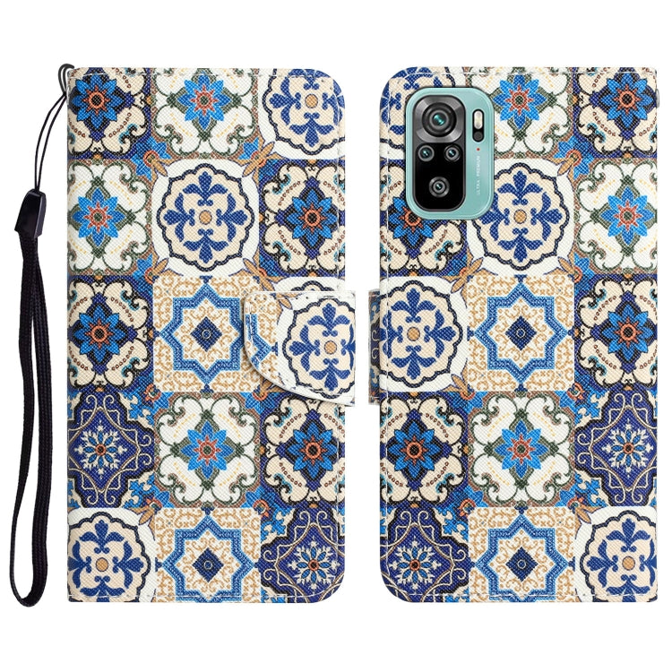 Custodia per telefono in pelle con disegno colorato, For Xiaomi Redmi Note 10 4G