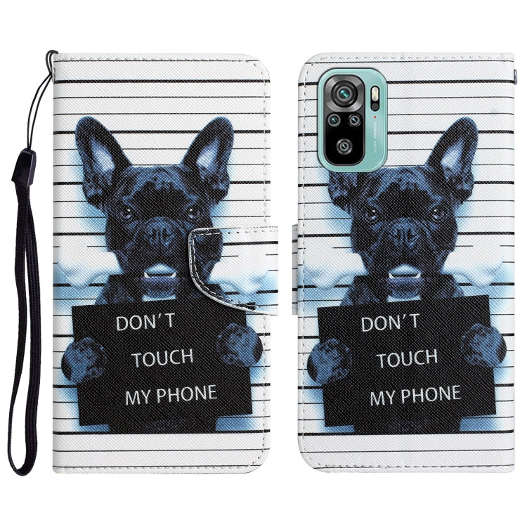 Custodia per telefono in pelle con disegno colorato, For Xiaomi Redmi Note 10 4G