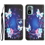 Custodia per telefono in pelle con disegno colorato, For Xiaomi Redmi Note 10 4G