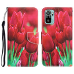 Custodia per telefono in pelle con disegno colorato, For Xiaomi Redmi Note 10 4G