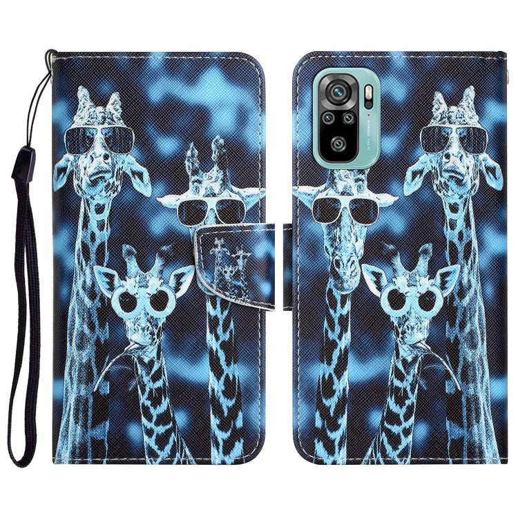 Custodia per telefono in pelle con disegno colorato, For Xiaomi Redmi Note 10 4G