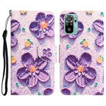 Custodia per telefono in pelle con disegno colorato, For Xiaomi Redmi Note 10 4G