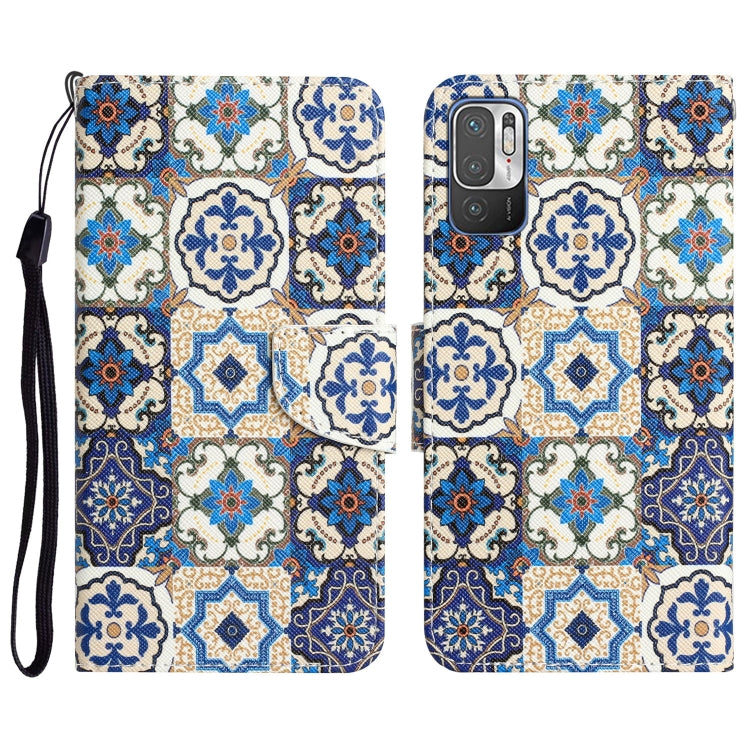 Custodia per telefono in pelle con disegno colorato, For Xiaomi Redmi Note 10 5G