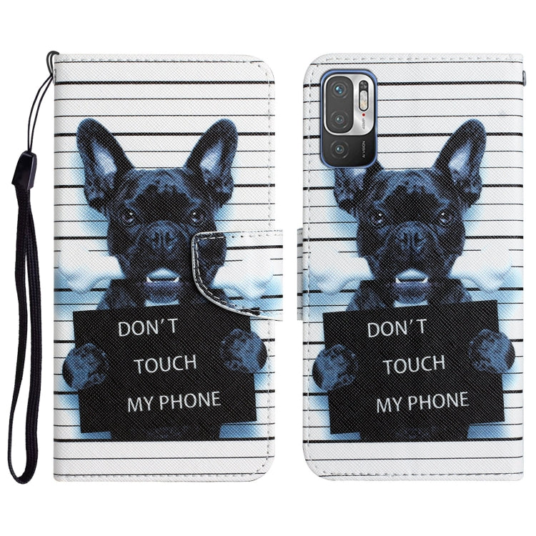 Custodia per telefono in pelle con disegno colorato, For Xiaomi Redmi Note 10 5G