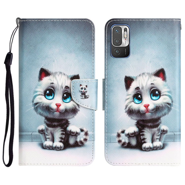 Custodia per telefono in pelle con disegno colorato, For Xiaomi Redmi Note 10 5G