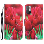 Custodia per telefono in pelle con disegno colorato, For Xiaomi Redmi Note 10 5G