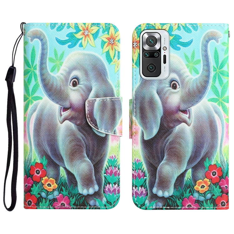 Custodia per telefono in pelle con disegno colorato, For Xiaomi Redmi Note 10 Pro 4G