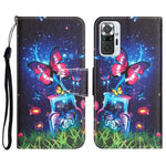 Custodia per telefono in pelle con disegno colorato, For Xiaomi Redmi Note 10 Pro 4G