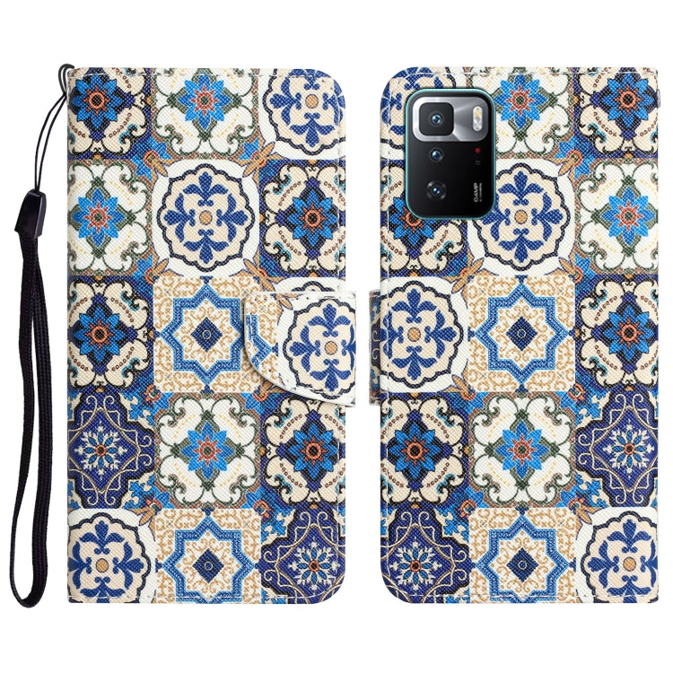 Custodia per telefono in pelle con disegno colorato, For Xiaomi Redmi Note 10 Pro 5G