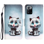Custodia per telefono in pelle con disegno colorato, For Xiaomi Redmi Note 10 Pro 5G