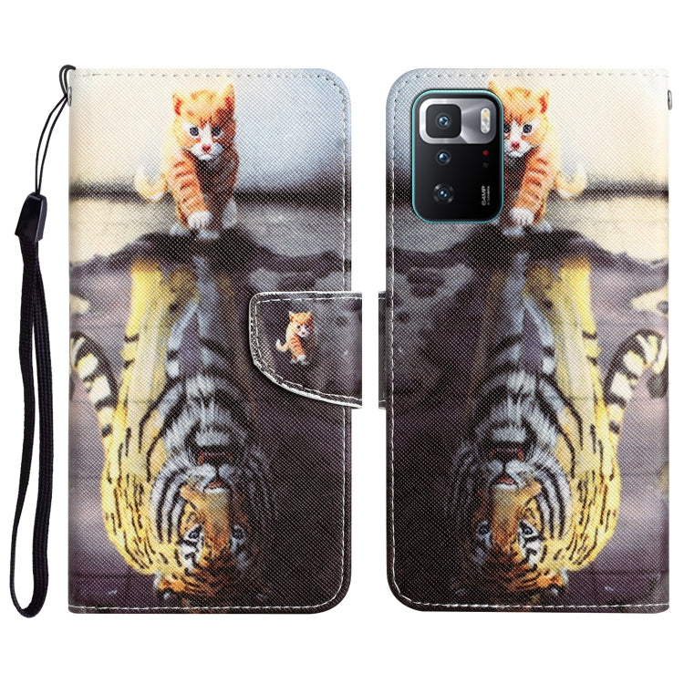 Custodia per telefono in pelle con disegno colorato, For Xiaomi Redmi Note 10 Pro 5G