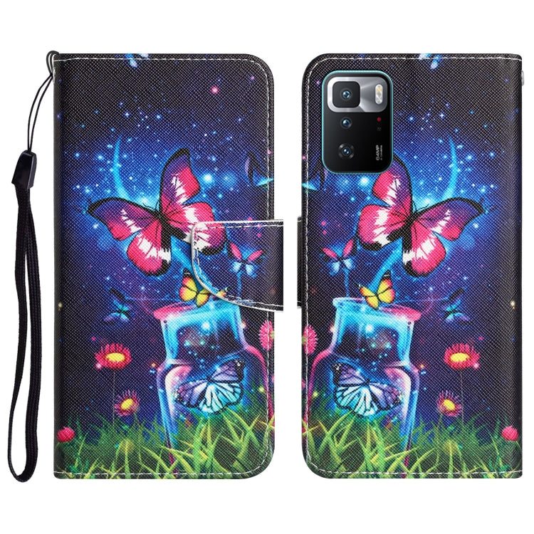 Custodia per telefono in pelle con disegno colorato, For Xiaomi Redmi Note 10 Pro 5G