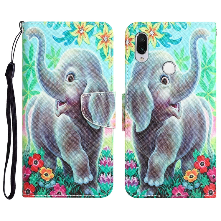 Custodia per telefono in pelle con disegno colorato, For Xiaomi Redmi Note 7 / 7 Pro