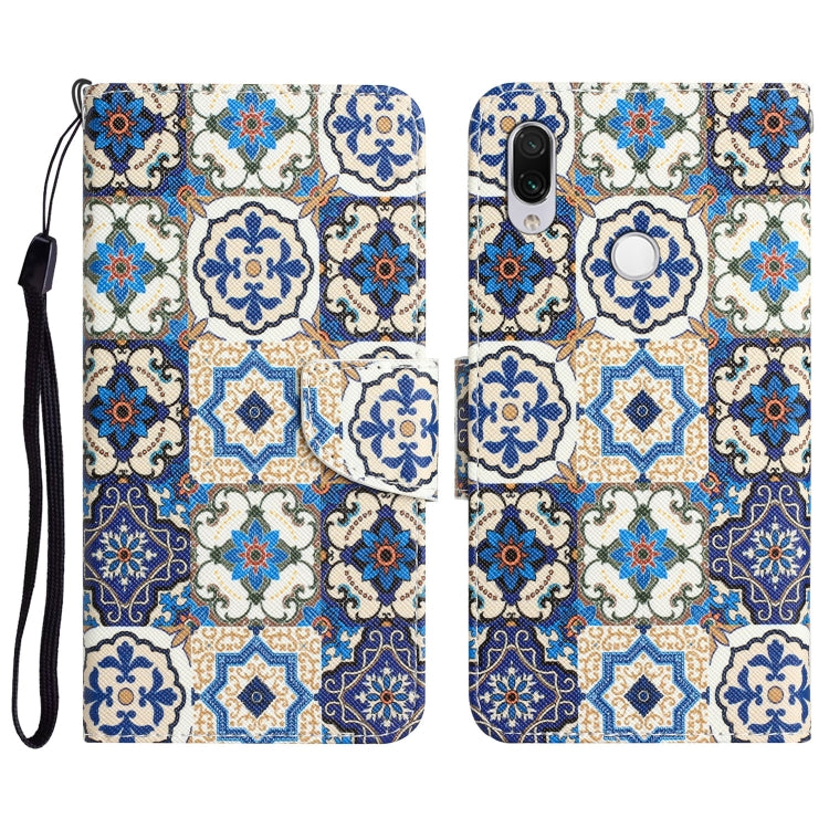 Custodia per telefono in pelle con disegno colorato, For Xiaomi Redmi Note 7 / 7 Pro