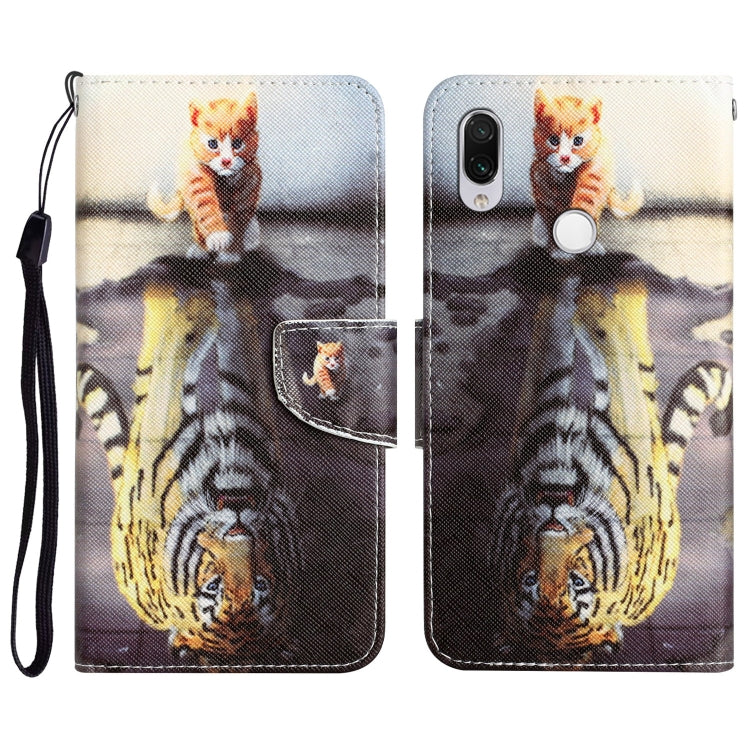 Custodia per telefono in pelle con disegno colorato, For Xiaomi Redmi Note 7 / 7 Pro