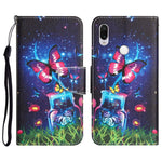 Custodia per telefono in pelle con disegno colorato, For Xiaomi Redmi Note 7 / 7 Pro