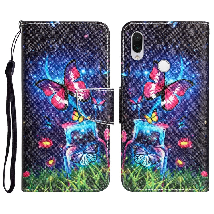 Custodia per telefono in pelle con disegno colorato, For Xiaomi Redmi Note 7 / 7 Pro