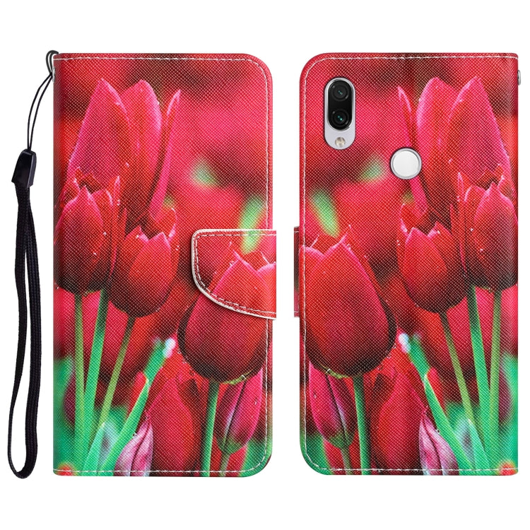 Custodia per telefono in pelle con disegno colorato, For Xiaomi Redmi Note 7 / 7 Pro