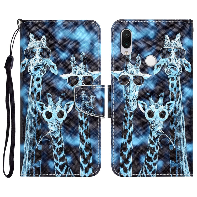 Custodia per telefono in pelle con disegno colorato, For Xiaomi Redmi Note 7 / 7 Pro