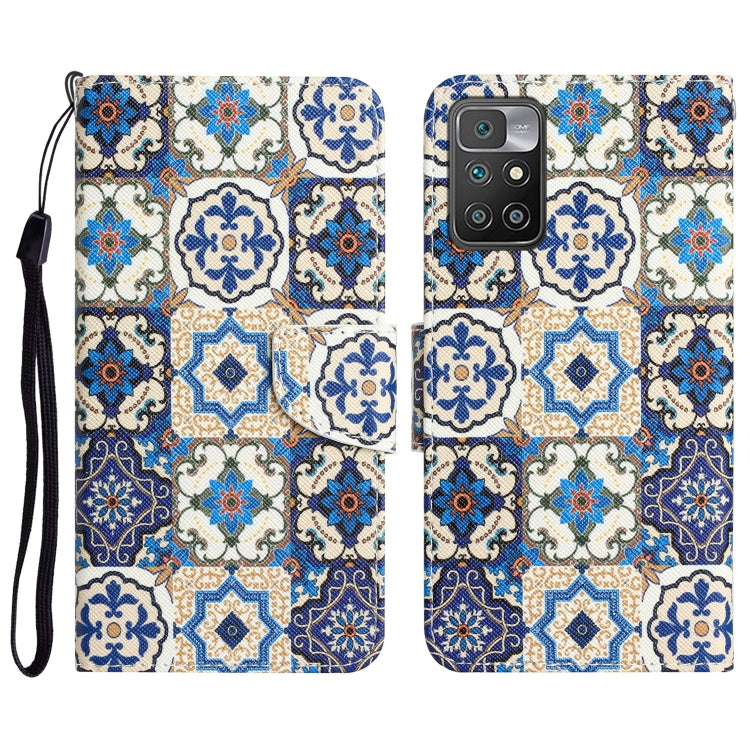Custodia per telefono in pelle con disegno colorato, For Xiaomi Redmi 10
