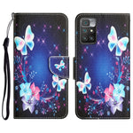 Custodia per telefono in pelle con disegno colorato, For Xiaomi Redmi 10