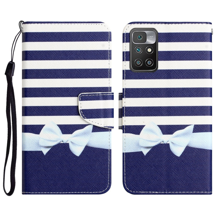 Custodia per telefono in pelle con disegno colorato, For Xiaomi Redmi 10