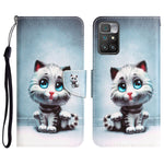 Custodia per telefono in pelle con disegno colorato, For Xiaomi Redmi 10