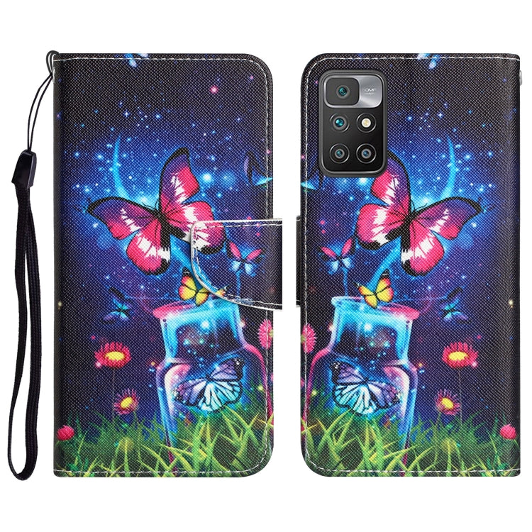 Custodia per telefono in pelle con disegno colorato, For Xiaomi Redmi 10