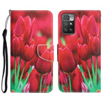 Custodia per telefono in pelle con disegno colorato, For Xiaomi Redmi 10