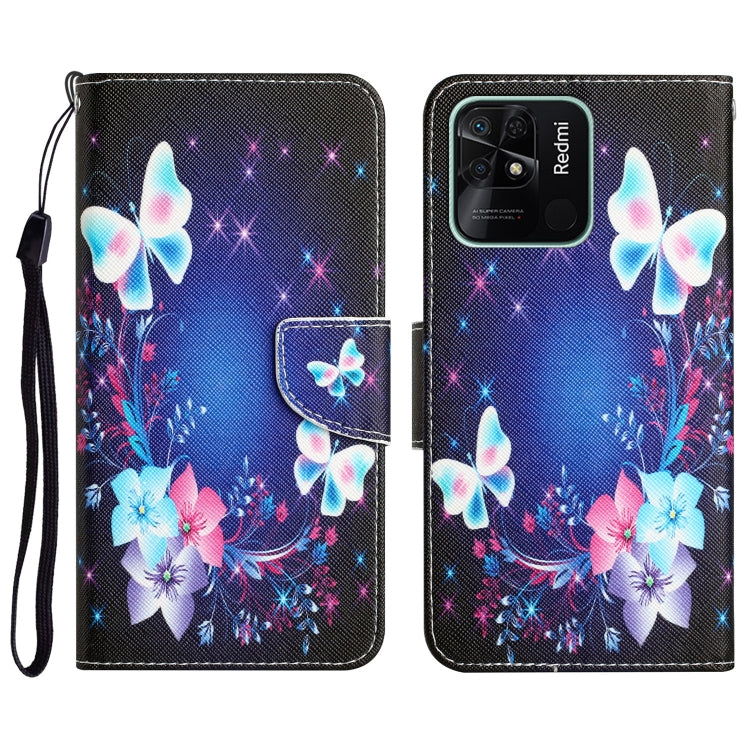 Custodia per telefono in pelle con disegno colorato, For Xiaomi Redmi 10C