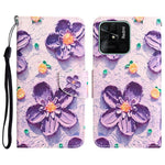 Custodia per telefono in pelle con disegno colorato, For Xiaomi Redmi 10C