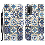 Custodia per telefono in pelle con disegno colorato, For Xiaomi Redmi 9T